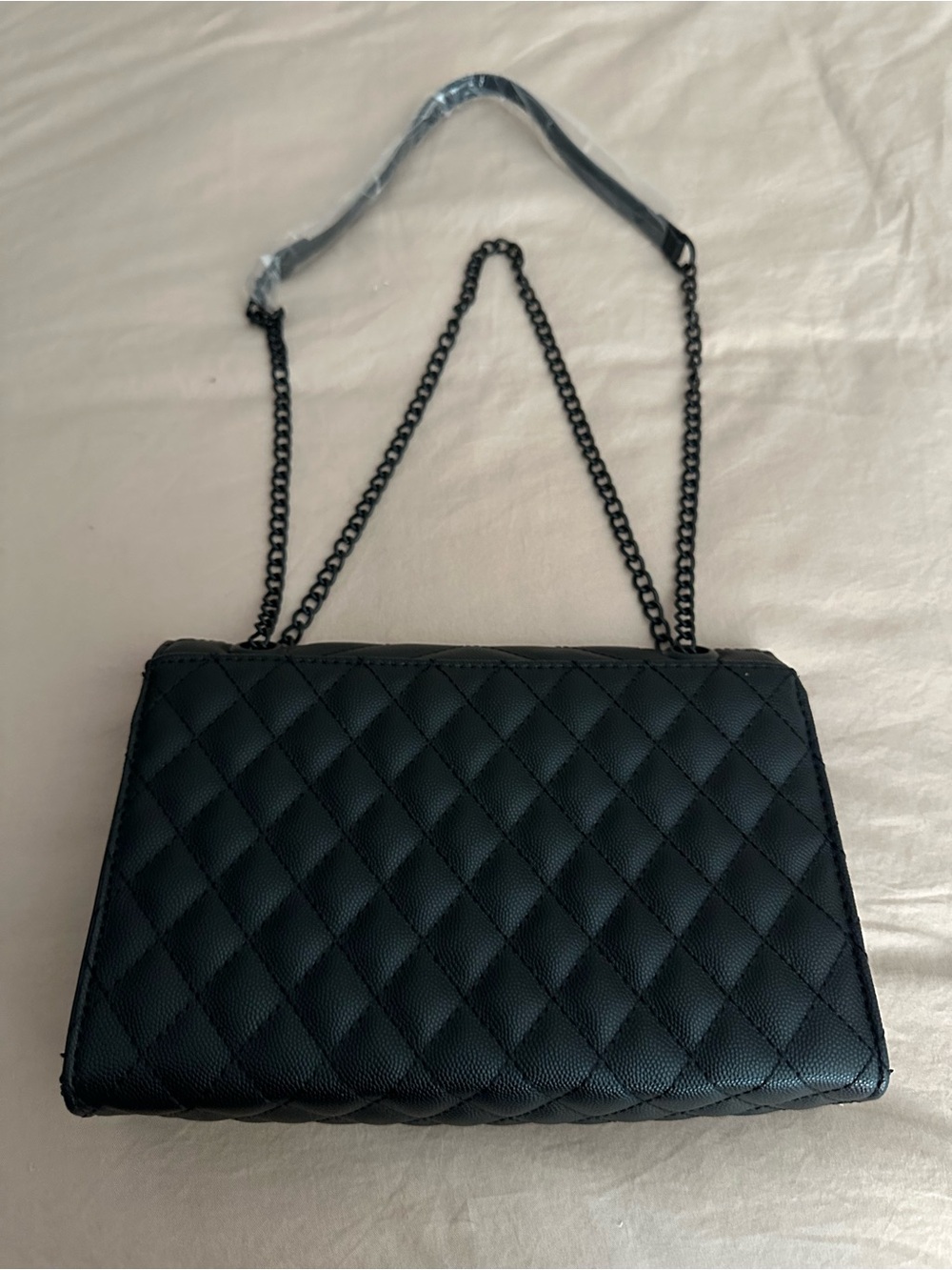 Marilyn Monroe Black Quilted Chain Shoulder Bag - Picture 2 of 8